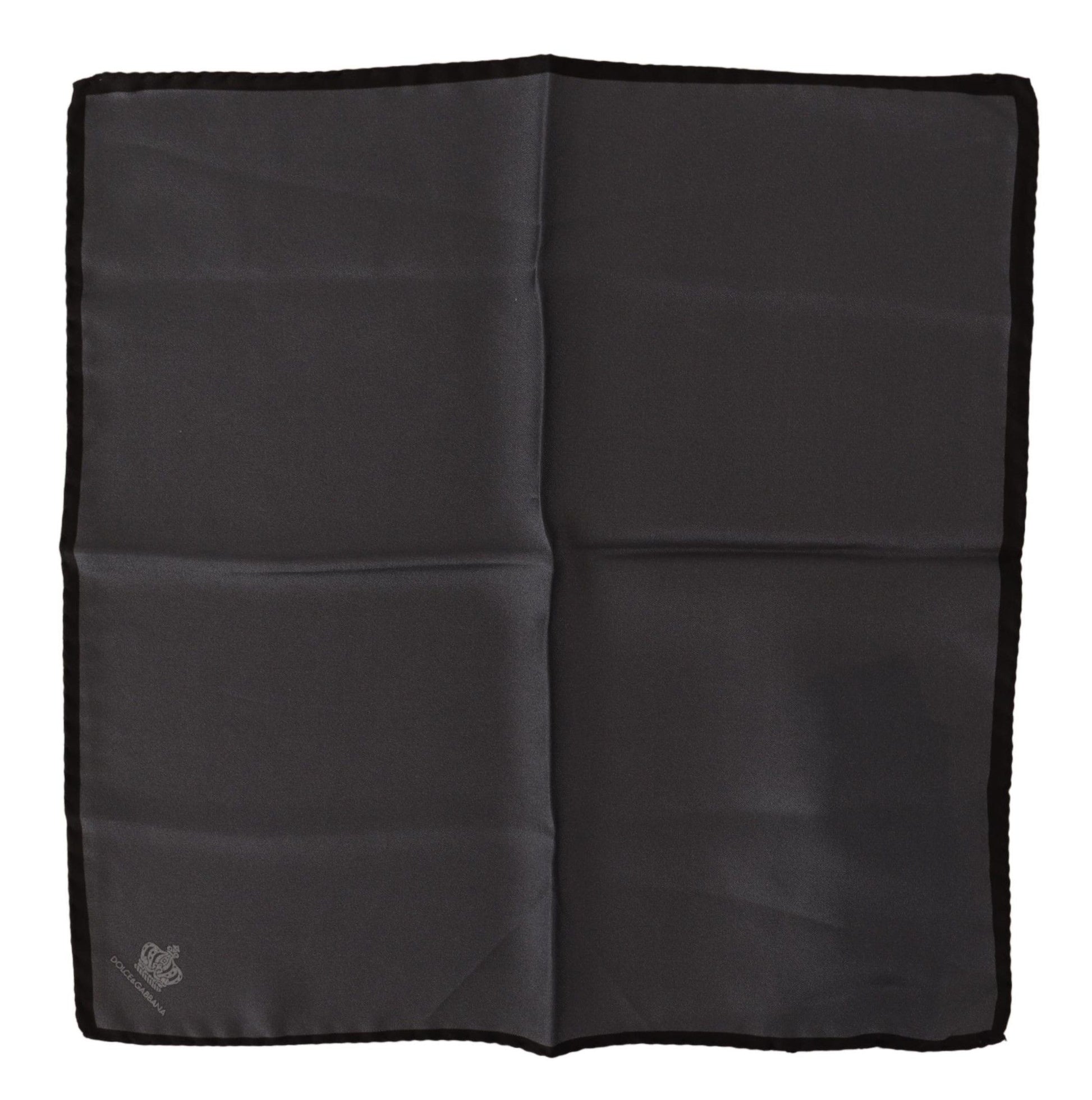 Graues quadratisches Taschentuch aus 100 % Seide Graues quadratisches Taschentuch aus 100 % Seide