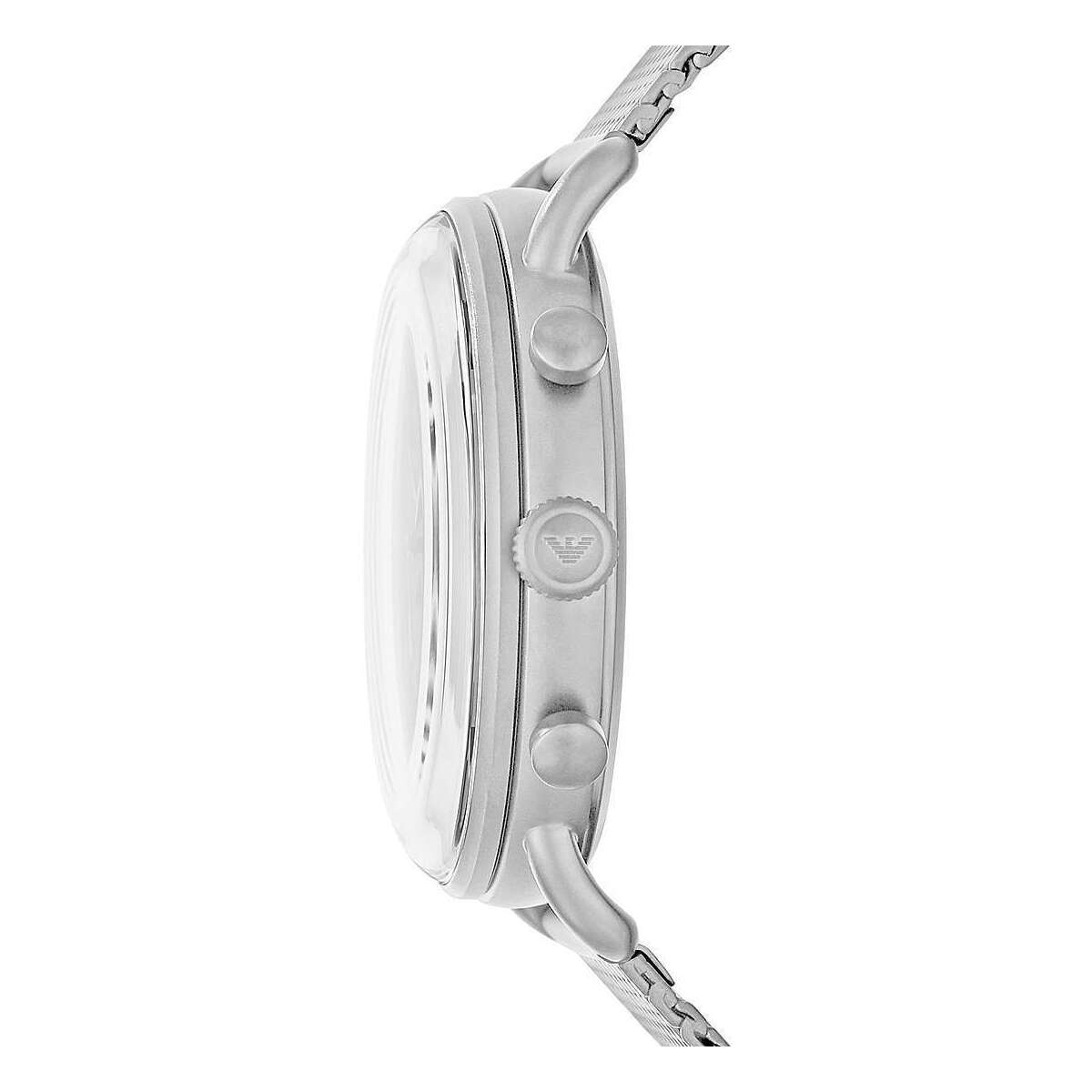 Edler Chronograph aus silbernem Stahl