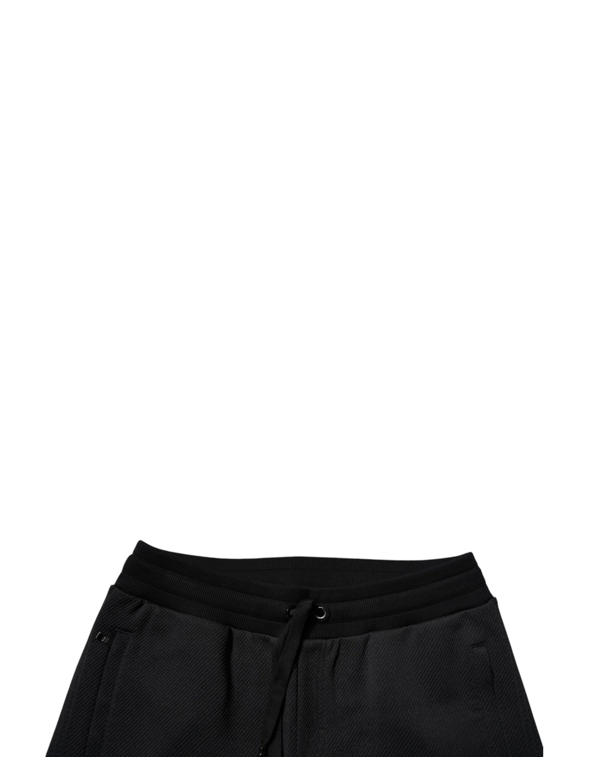 Schwarze Polyester Herren Jogger Jogginghose