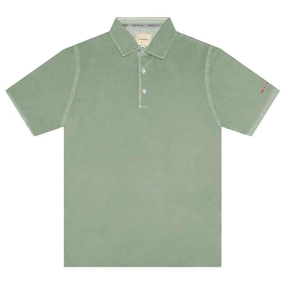 Grünes Poloshirt aus Baumwolle