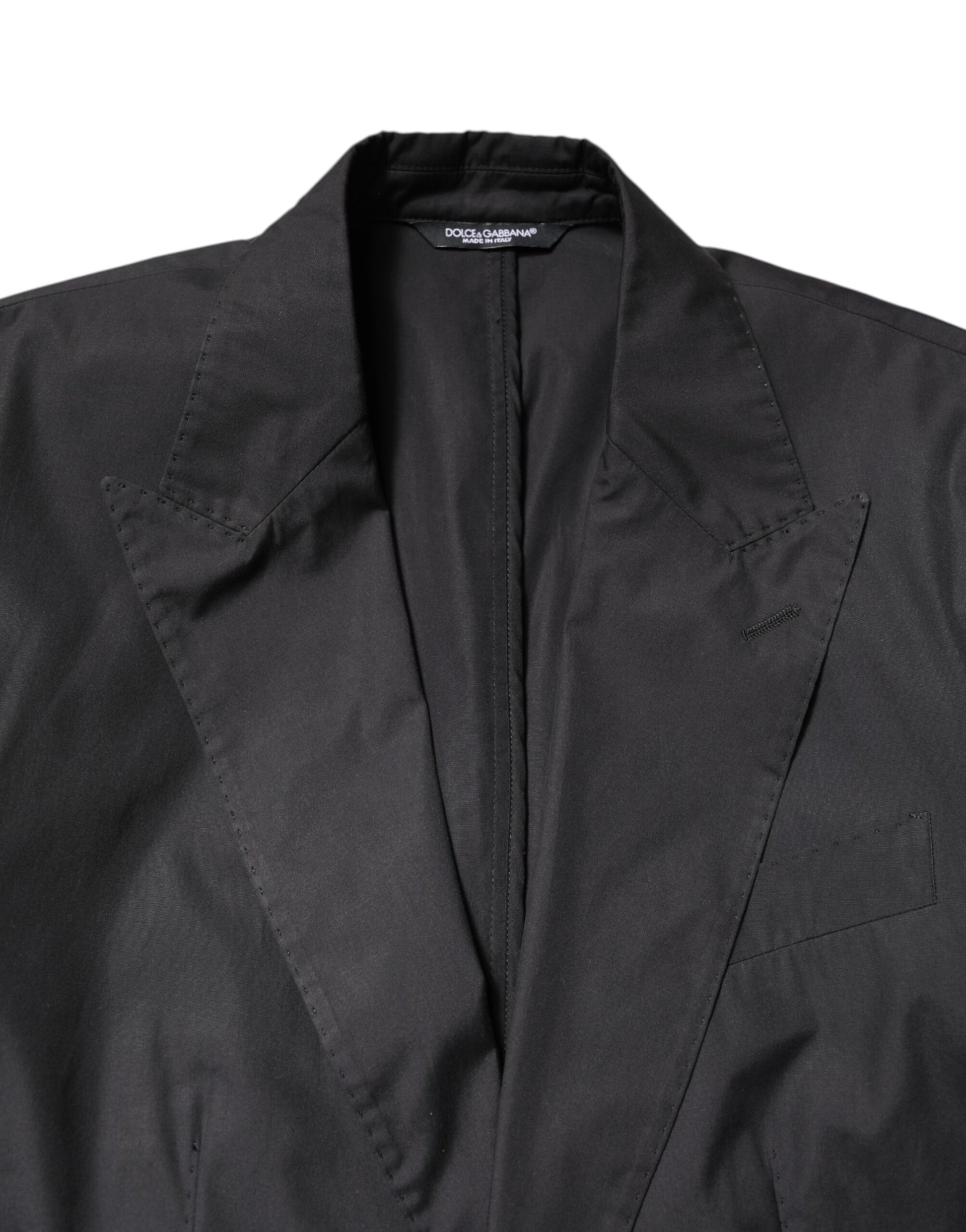 Schwarzer formeller zweiteiliger Anzug TAORMINA aus Baumwolle