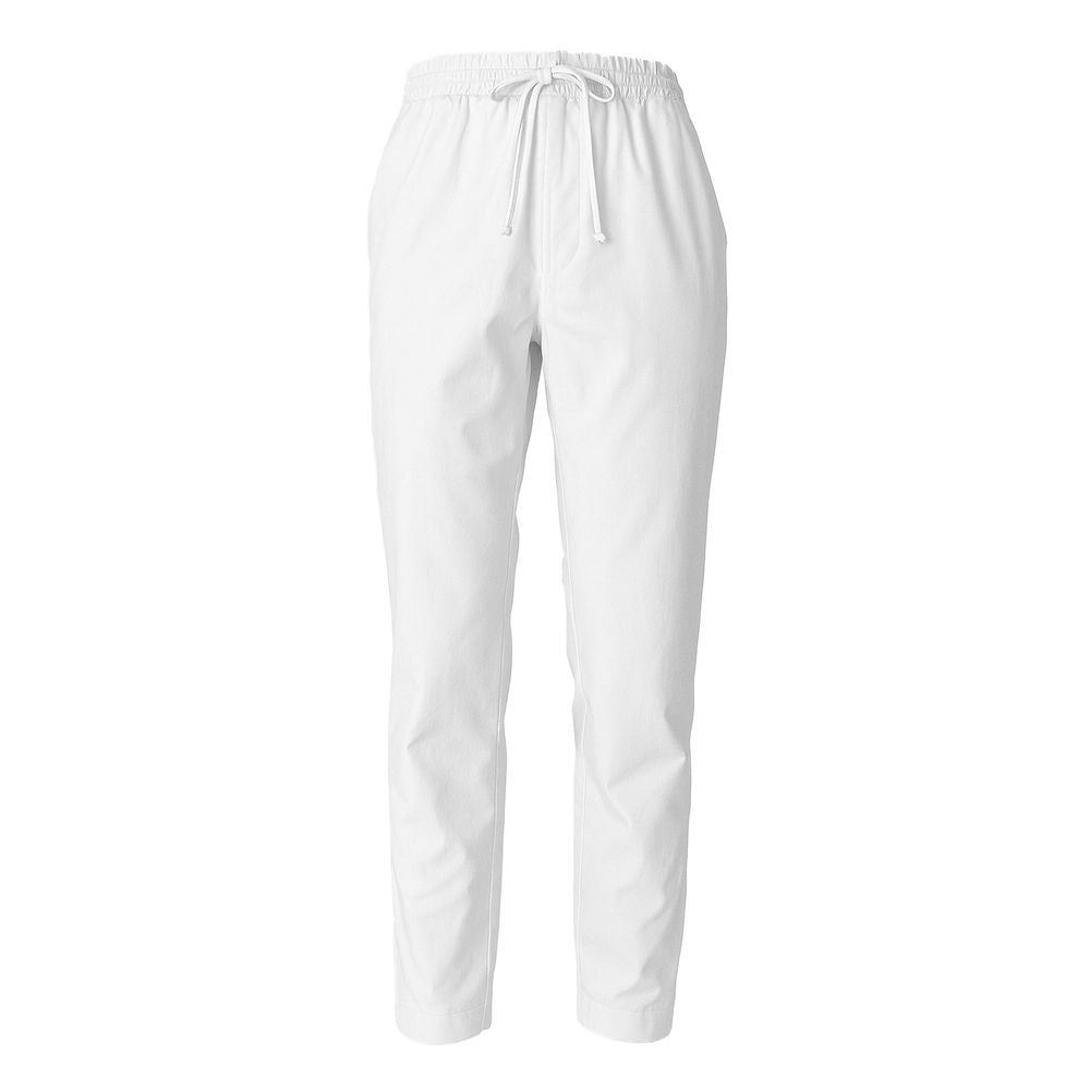 Alpha Studio White Cotton Men's Pant