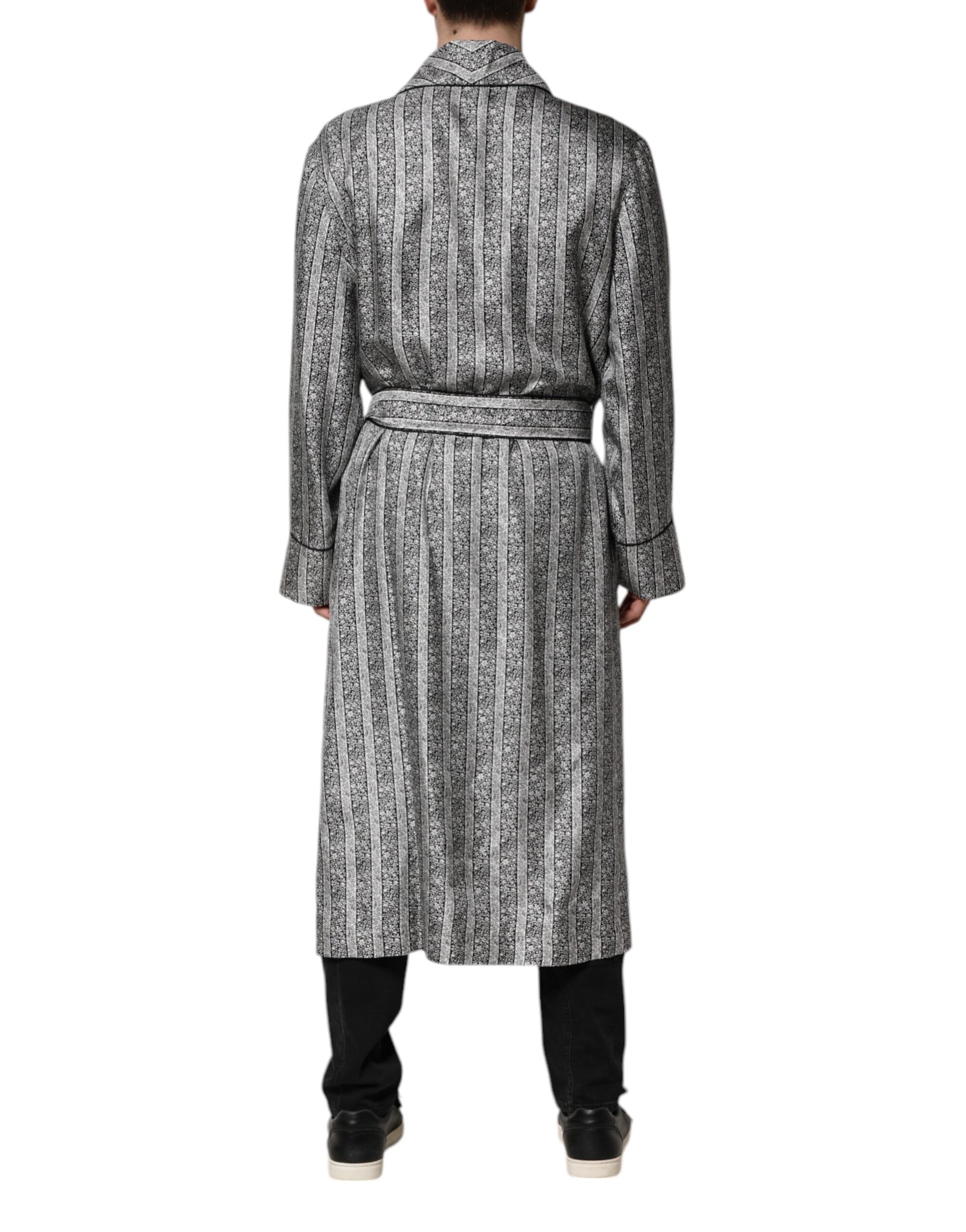 Mehrfarbige Wickeljacke mit Blumenmuster