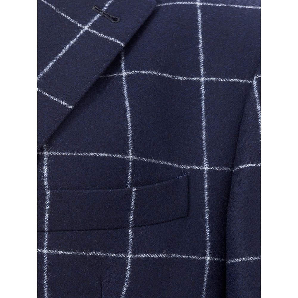 Malo Blue Wool Blazer