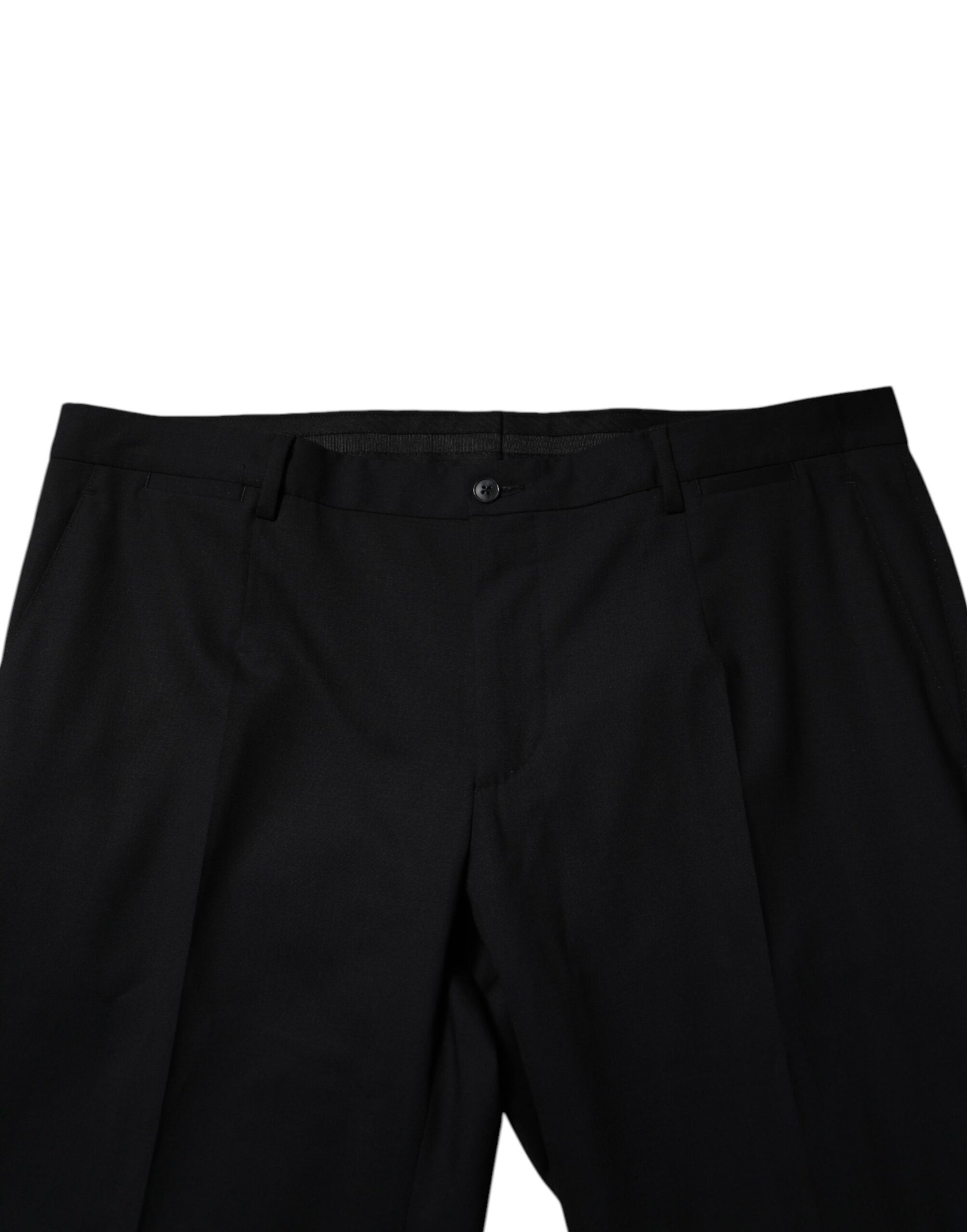 Dolce & Gabbana Black Wool Formal Dress Pants