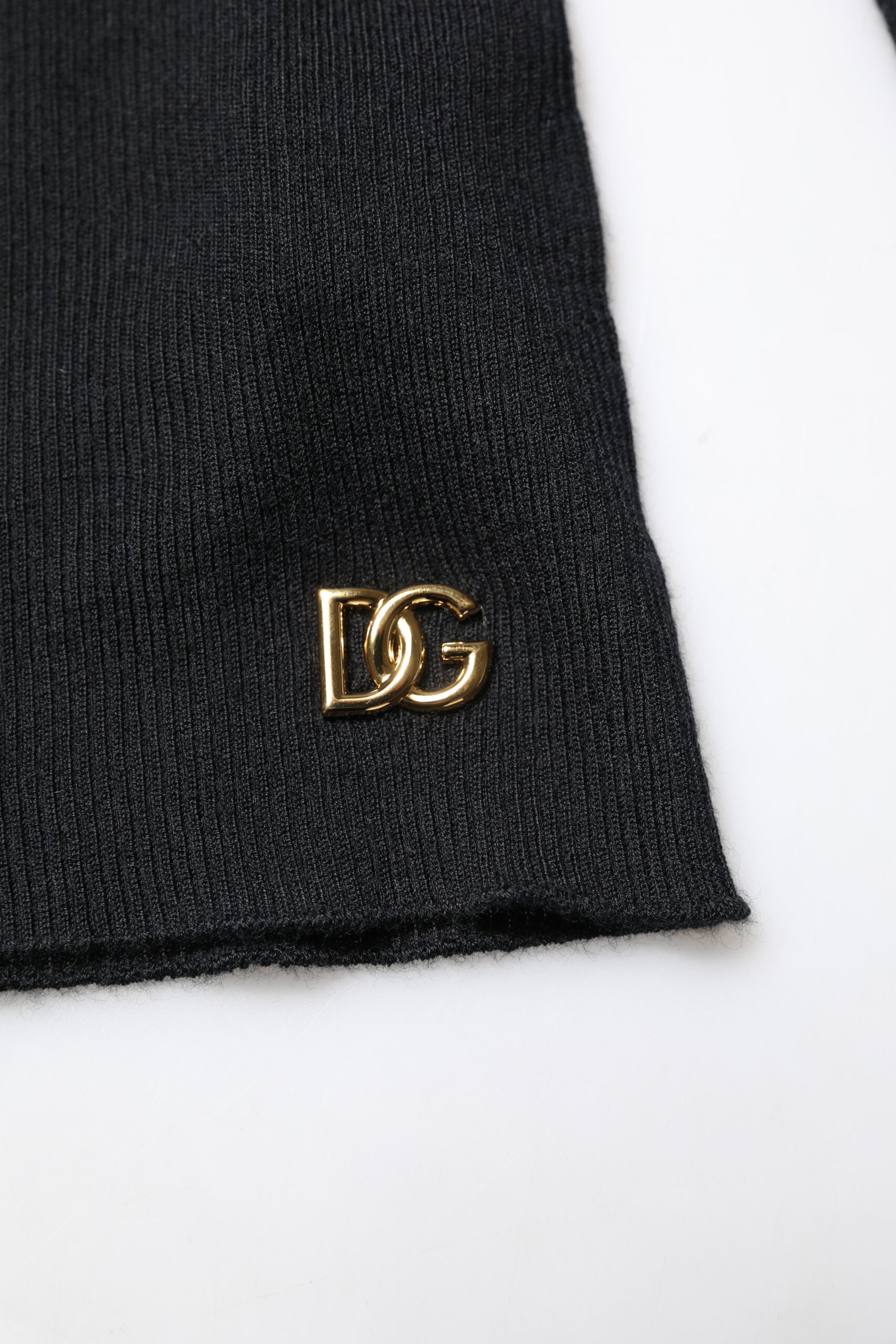 Dolce & Gabbana Black Cashmere Turtleneck Knitted Blouse Top