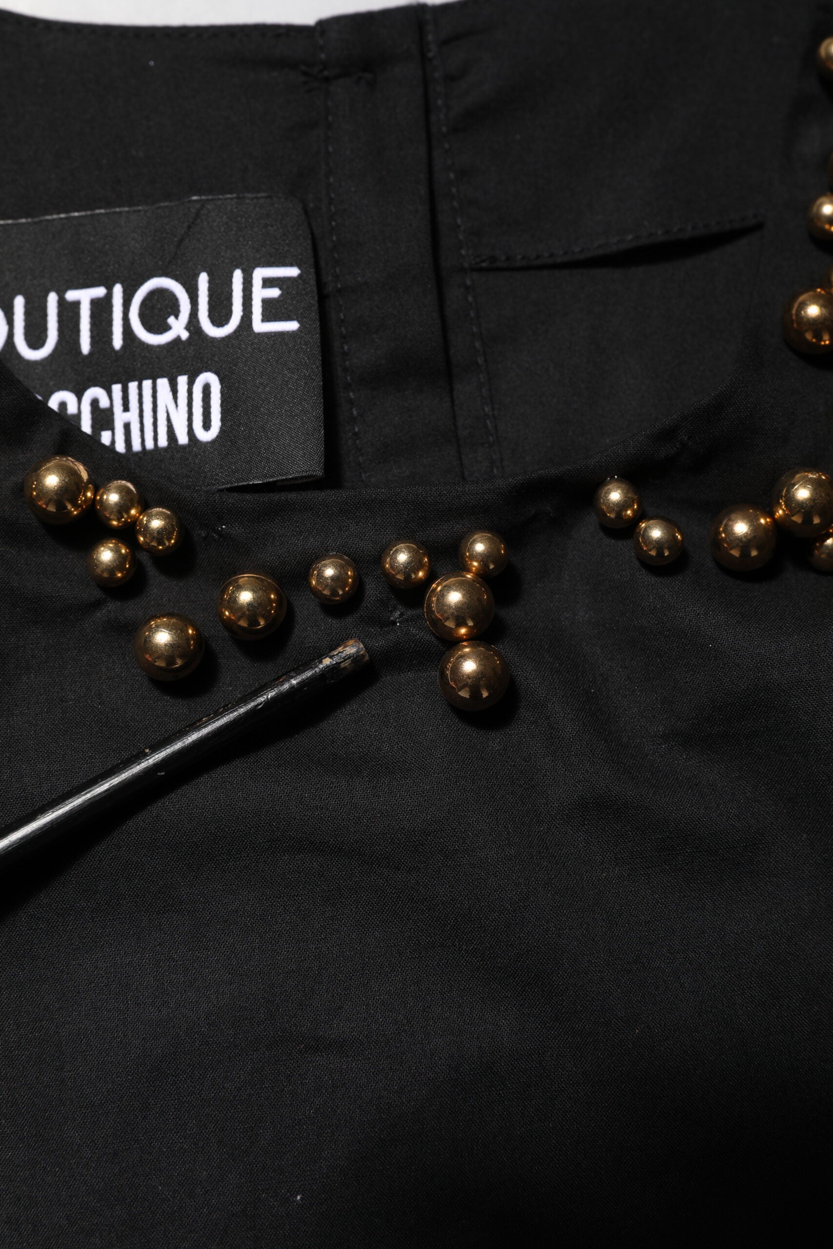 Boutique Moschino Black Cotton Sleeveless Women Tank T-shirt