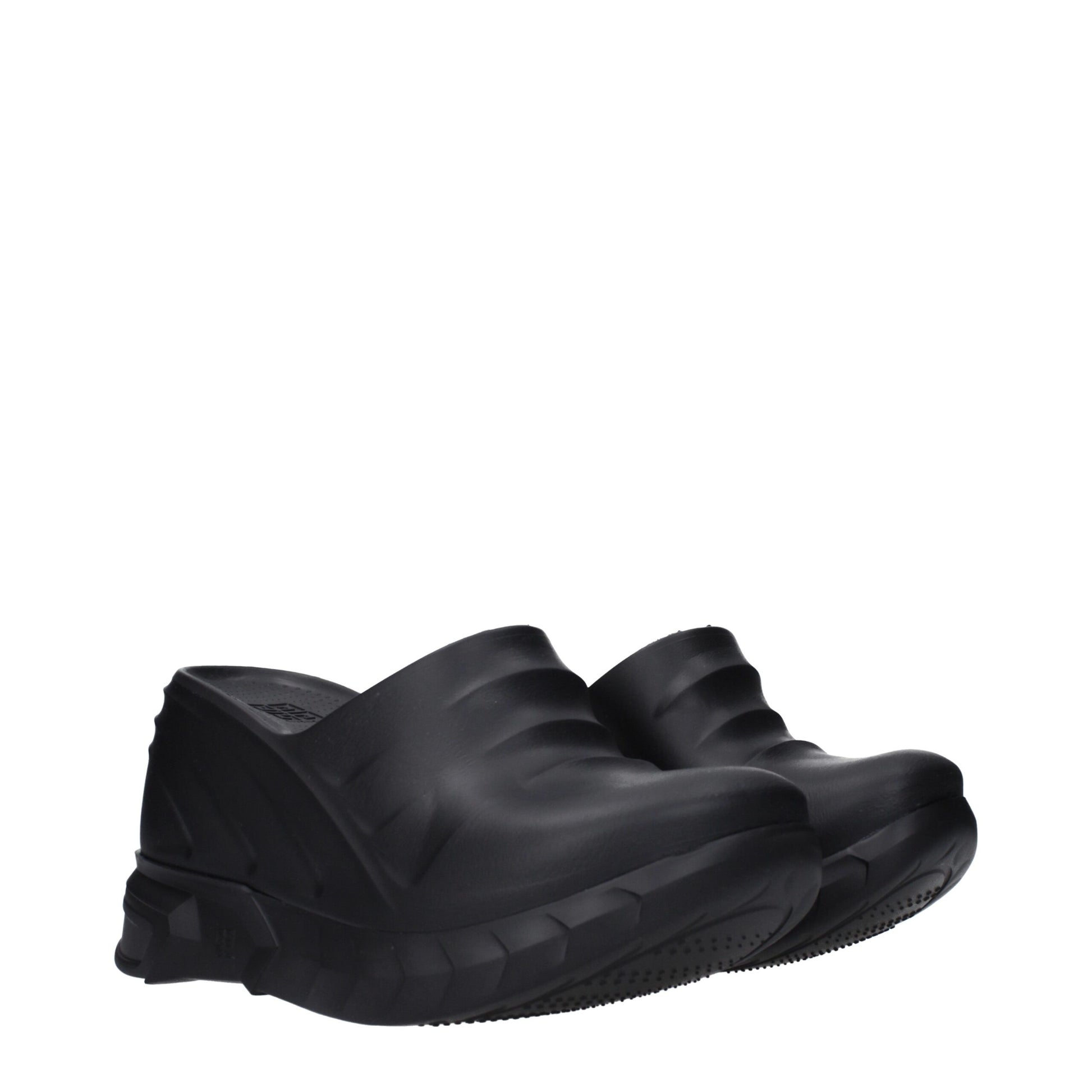 Givenchy Black Cotton Slippers