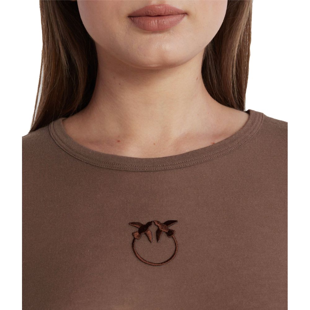 PINKO Brown Viscose Sweater