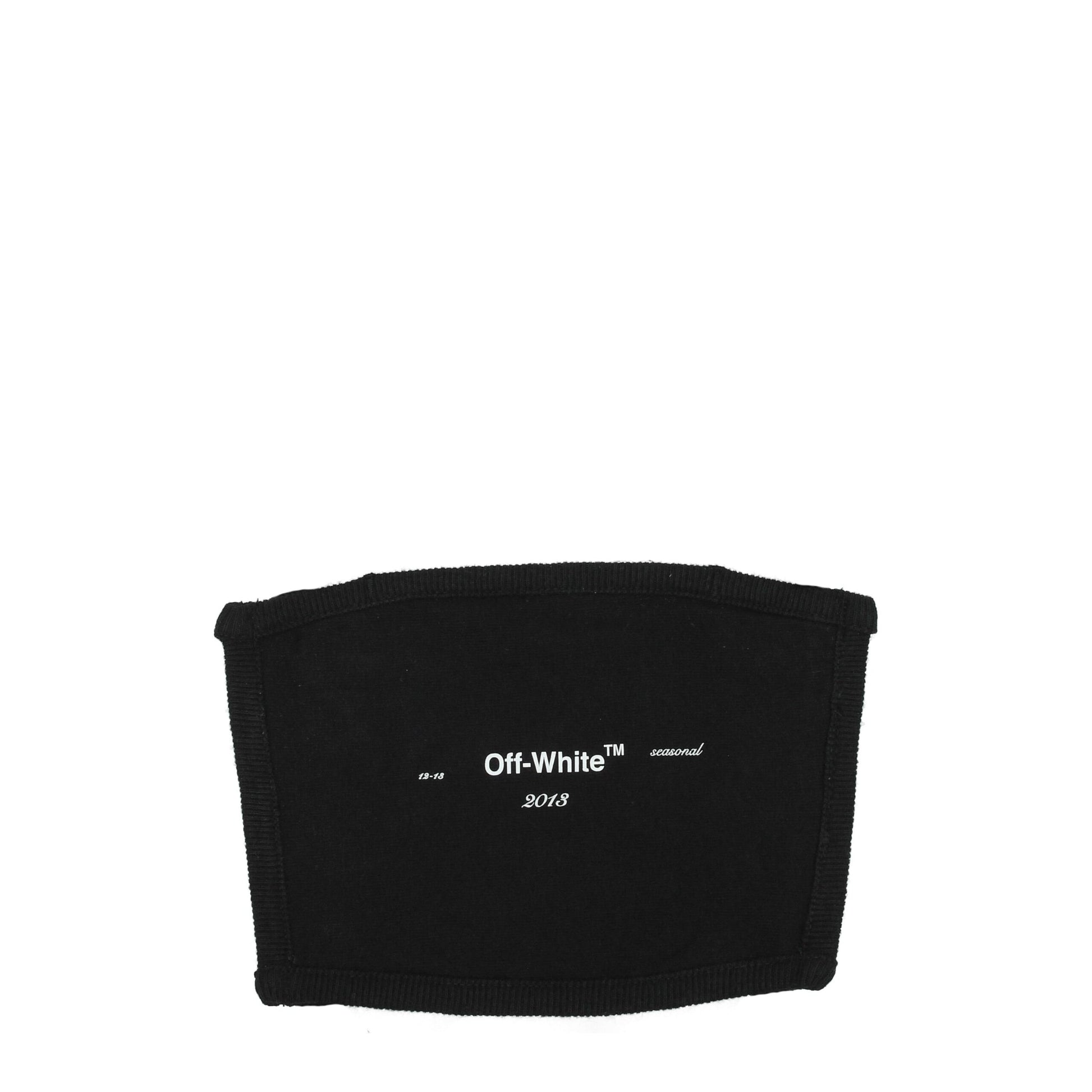 Off-White Black Cotton Facemask