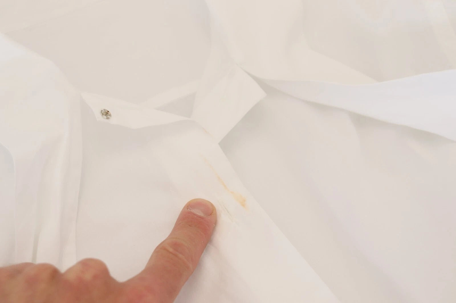 Dolce & Gabbana White Cotton Collared Long Sleeves Formal Top