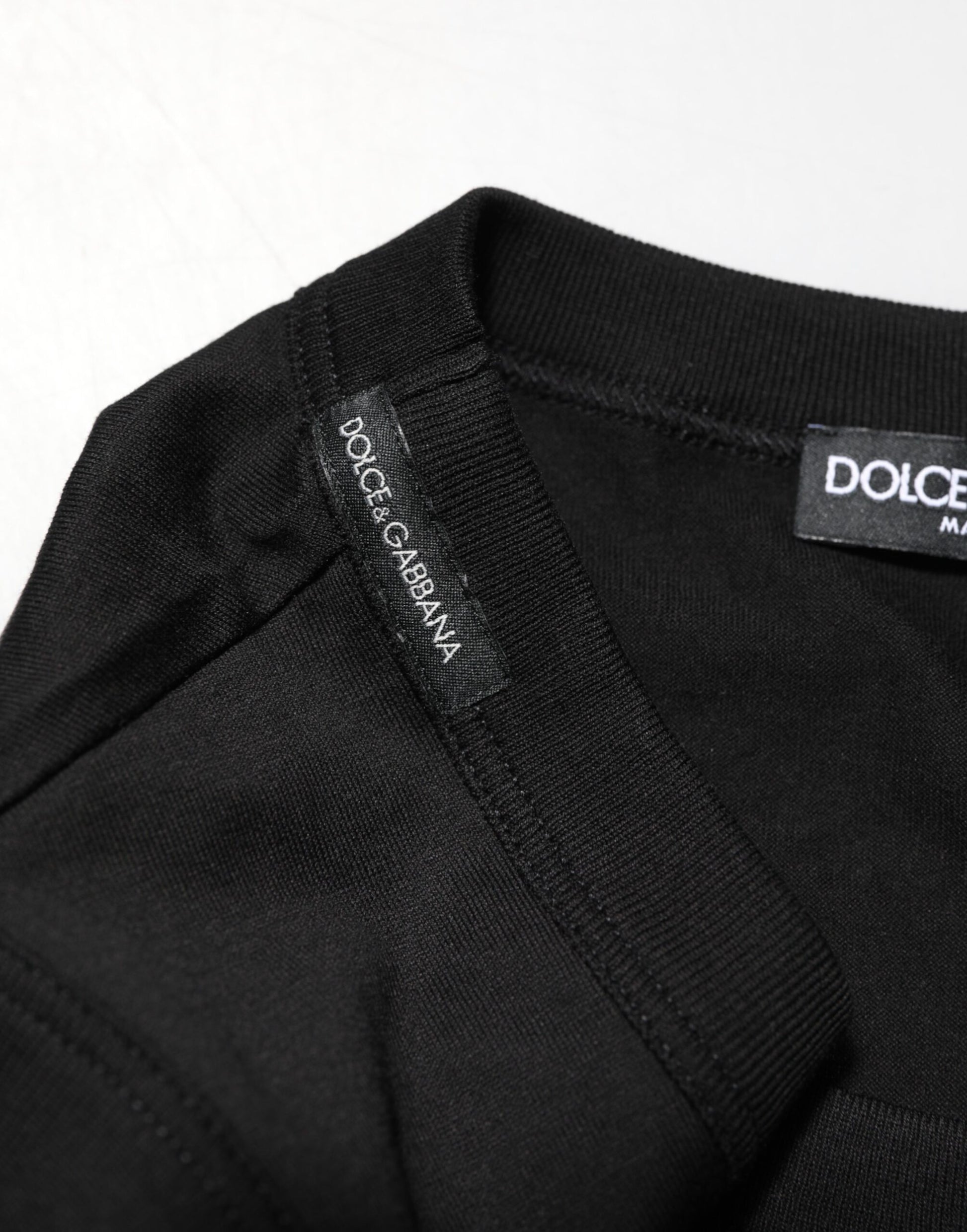 Dolce & Gabbana Black Cotton Sleeveless Underwear Men Tank Top