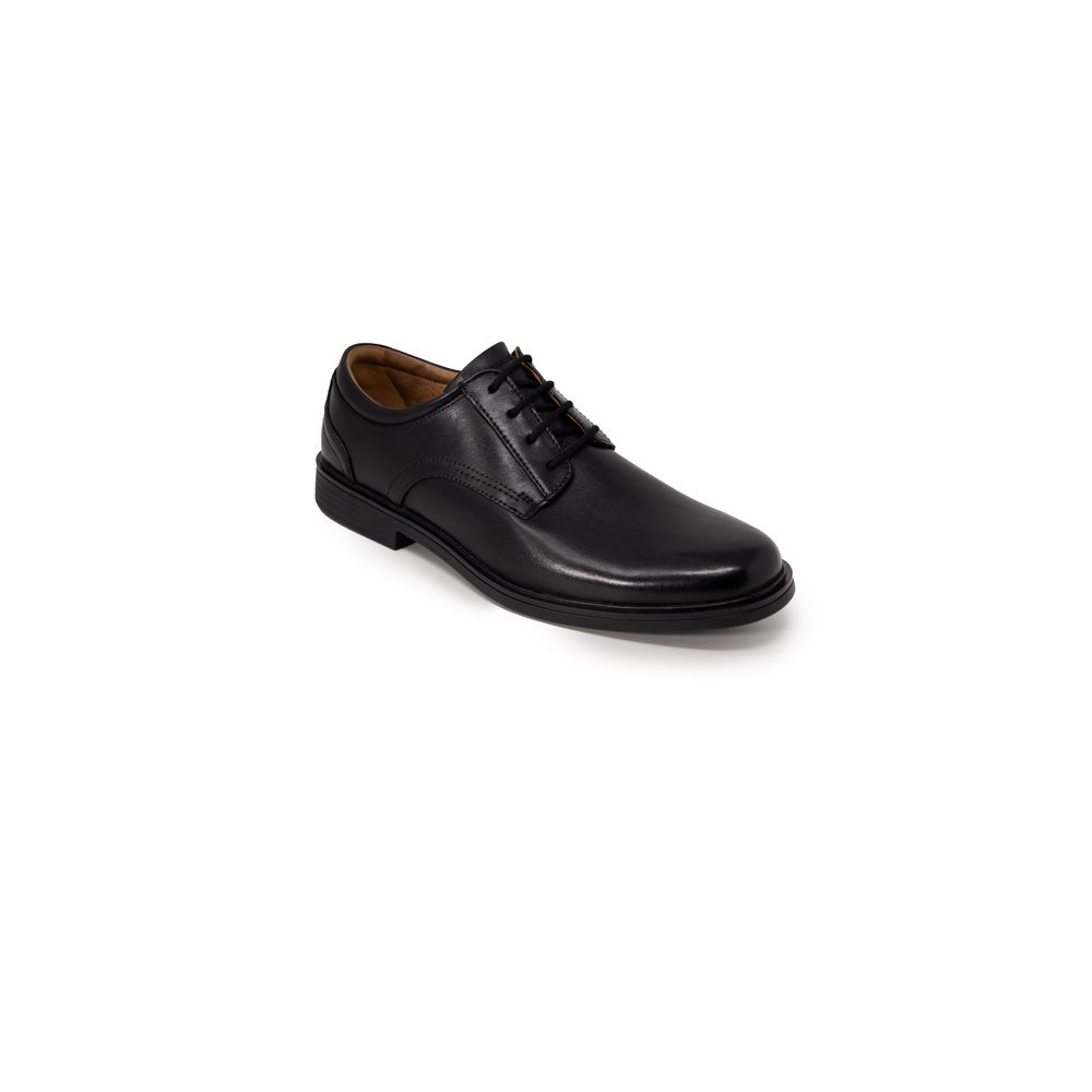 Clarks Black Leather Oxfords And Derby