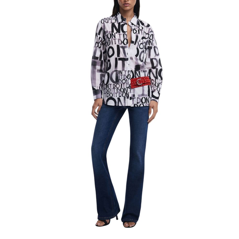 Desigual Black Cotton Blouse