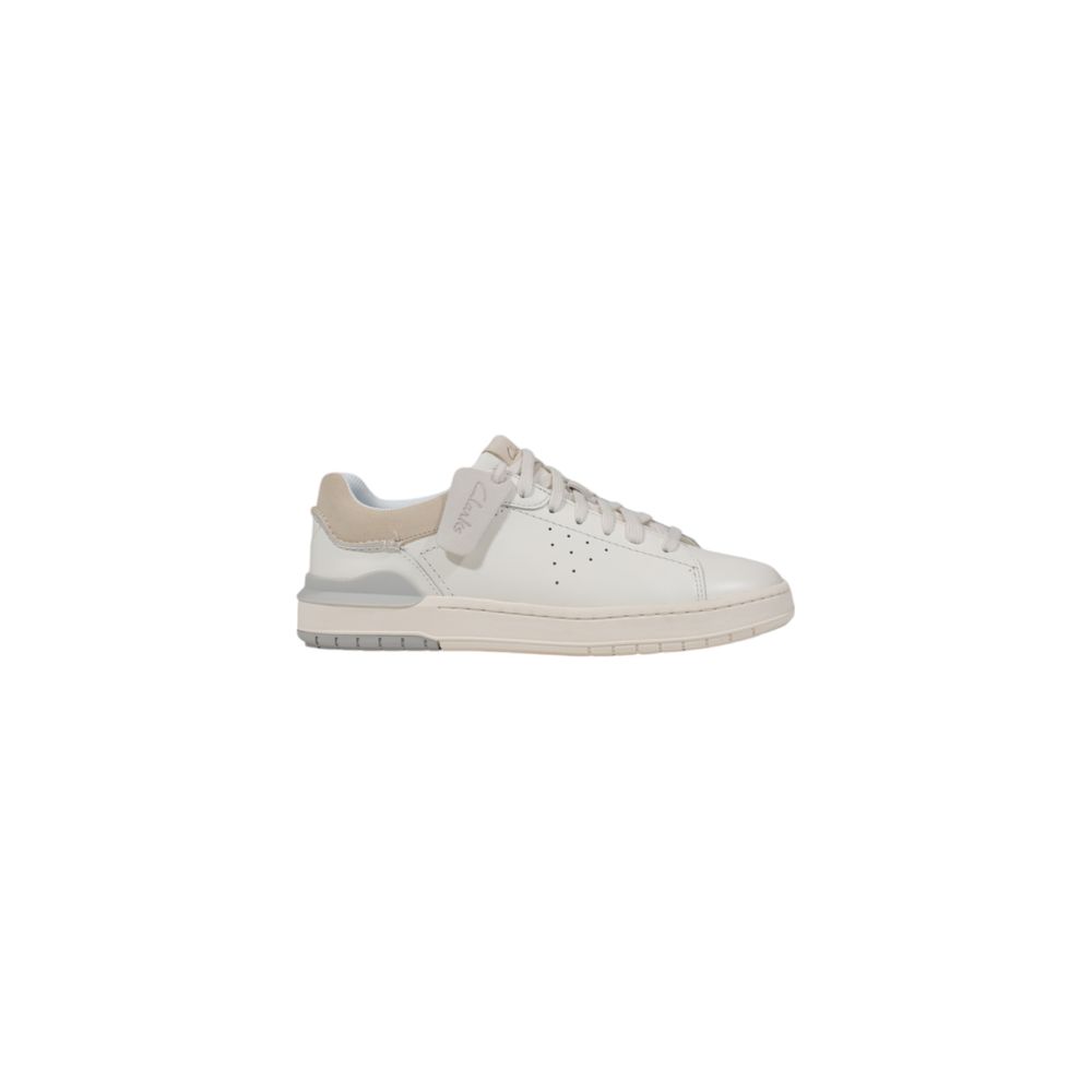 Clarks White Leather Sneaker