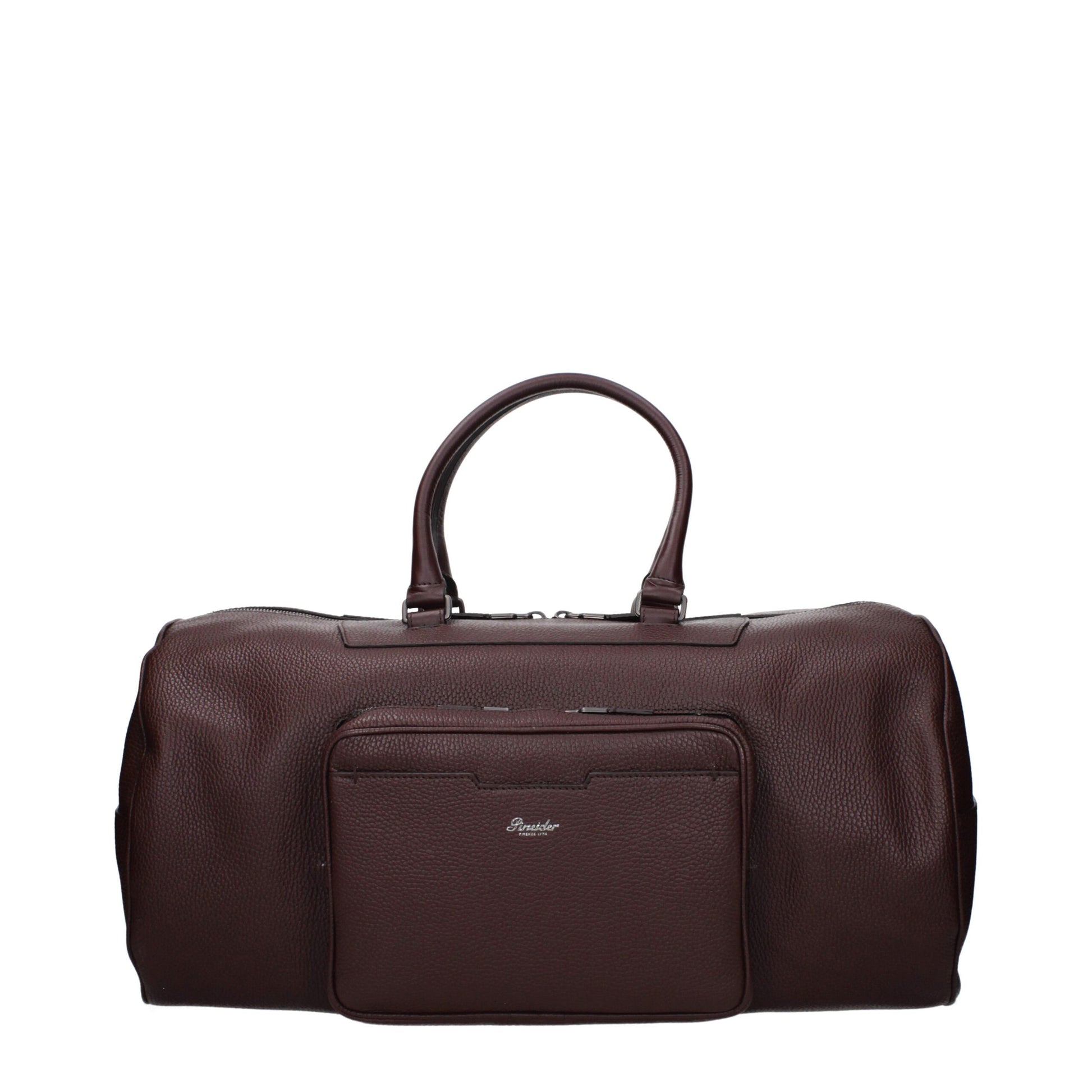 Pineider Brown Leather Luggage And Travel