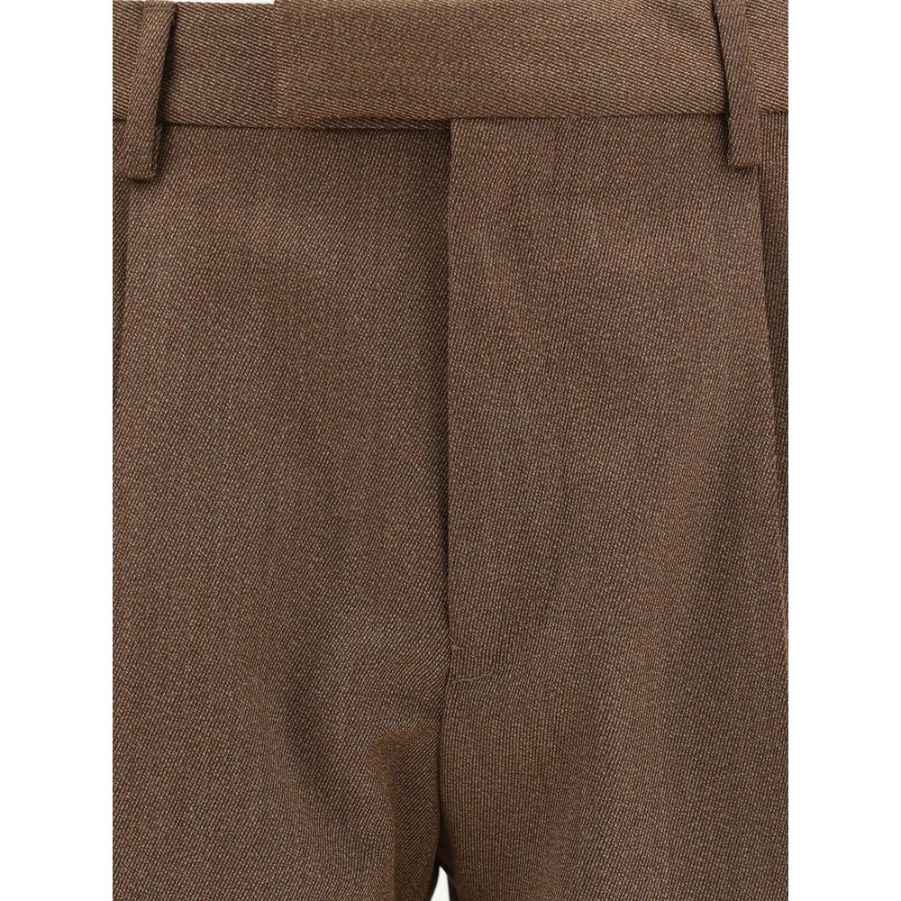 ZEGNA Brown Wool Dress Pants