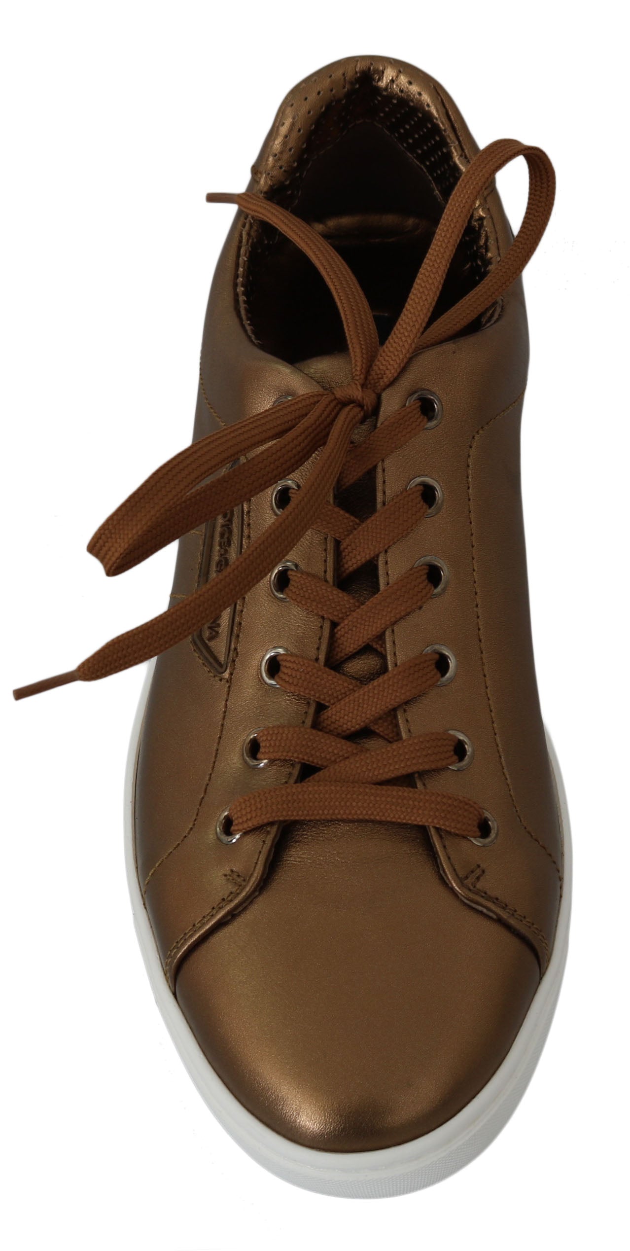 Goldene Leder-Freizeitschuhe für Herren