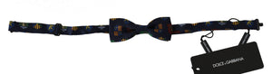 Blue Flags Papillon Herrenfliege, 100 % Seide, verstellbarer Hals