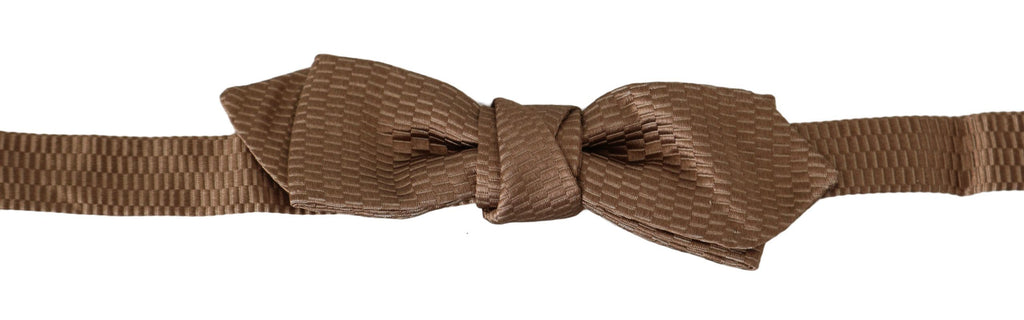 Papillon Fliege für Herren, verstellbar, Braun/Gold