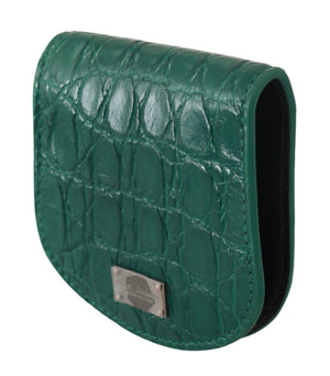 Green Exotic Skins Kondometui-Halter-Geldbörse