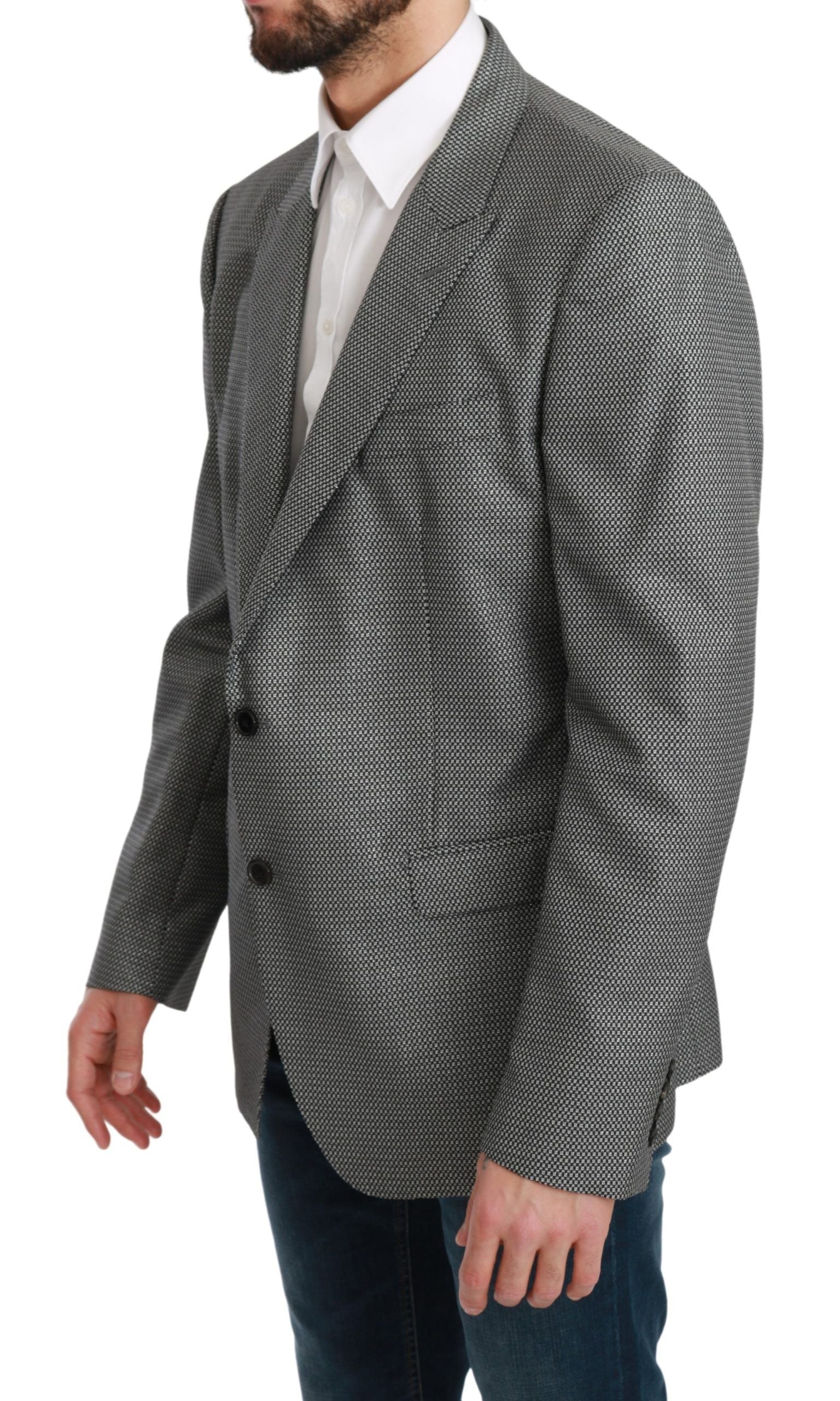 Grauer Slim Fit formeller MARTINI Blazer