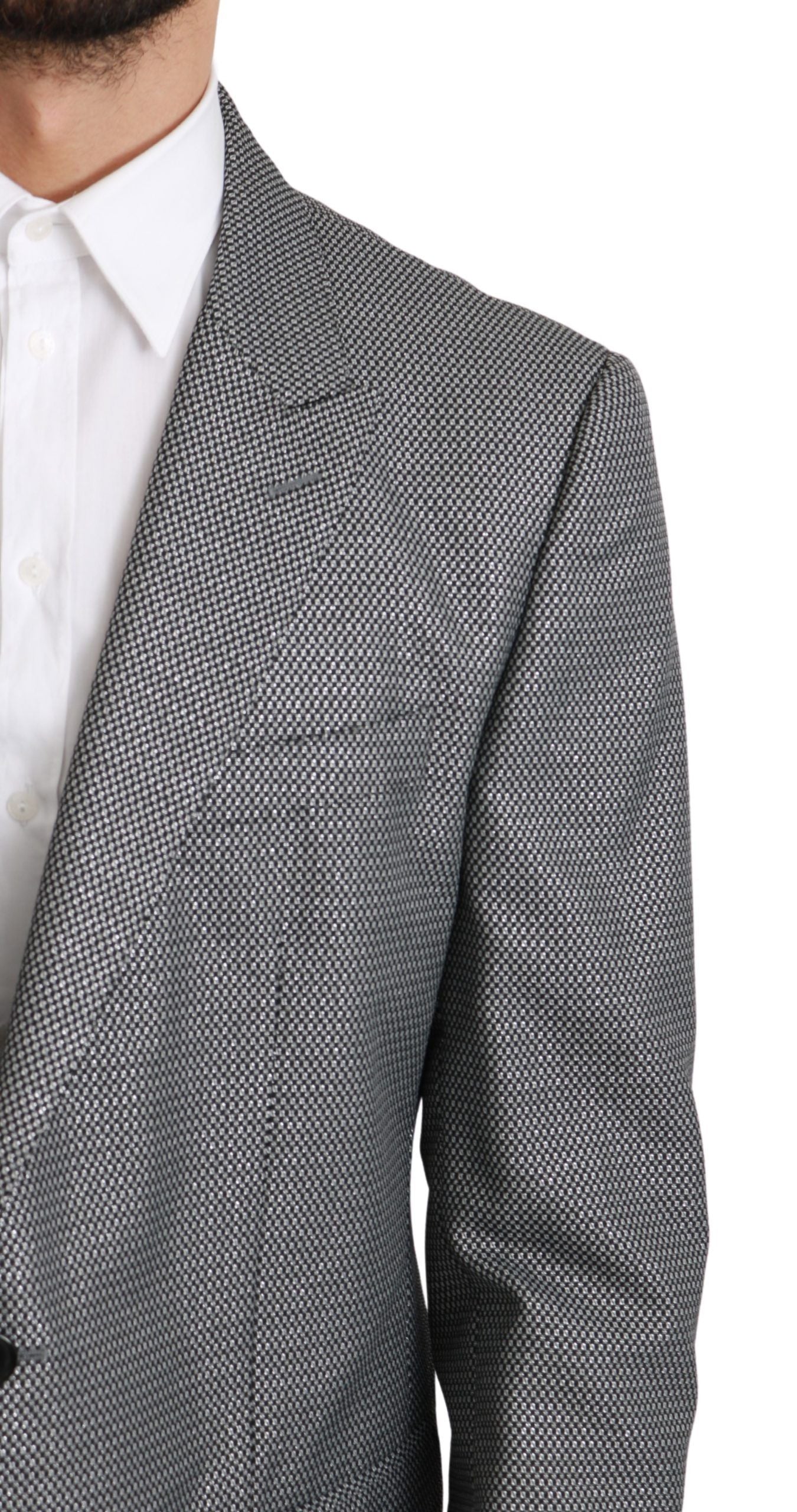 Grauer Slim Fit formeller MARTINI Blazer