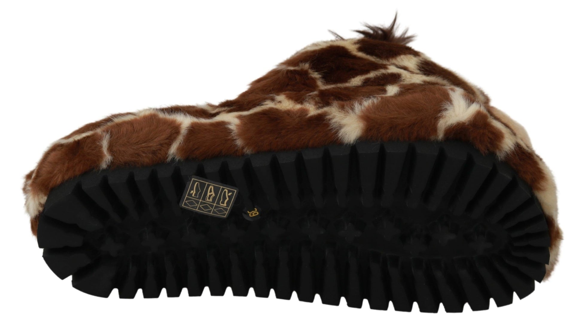 Braune Giraffe Hausschuhe Flats Sandalen Schuhe