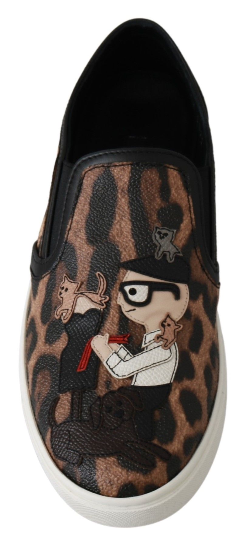 Leder Leopard #dgfamily Loafer Schuhe