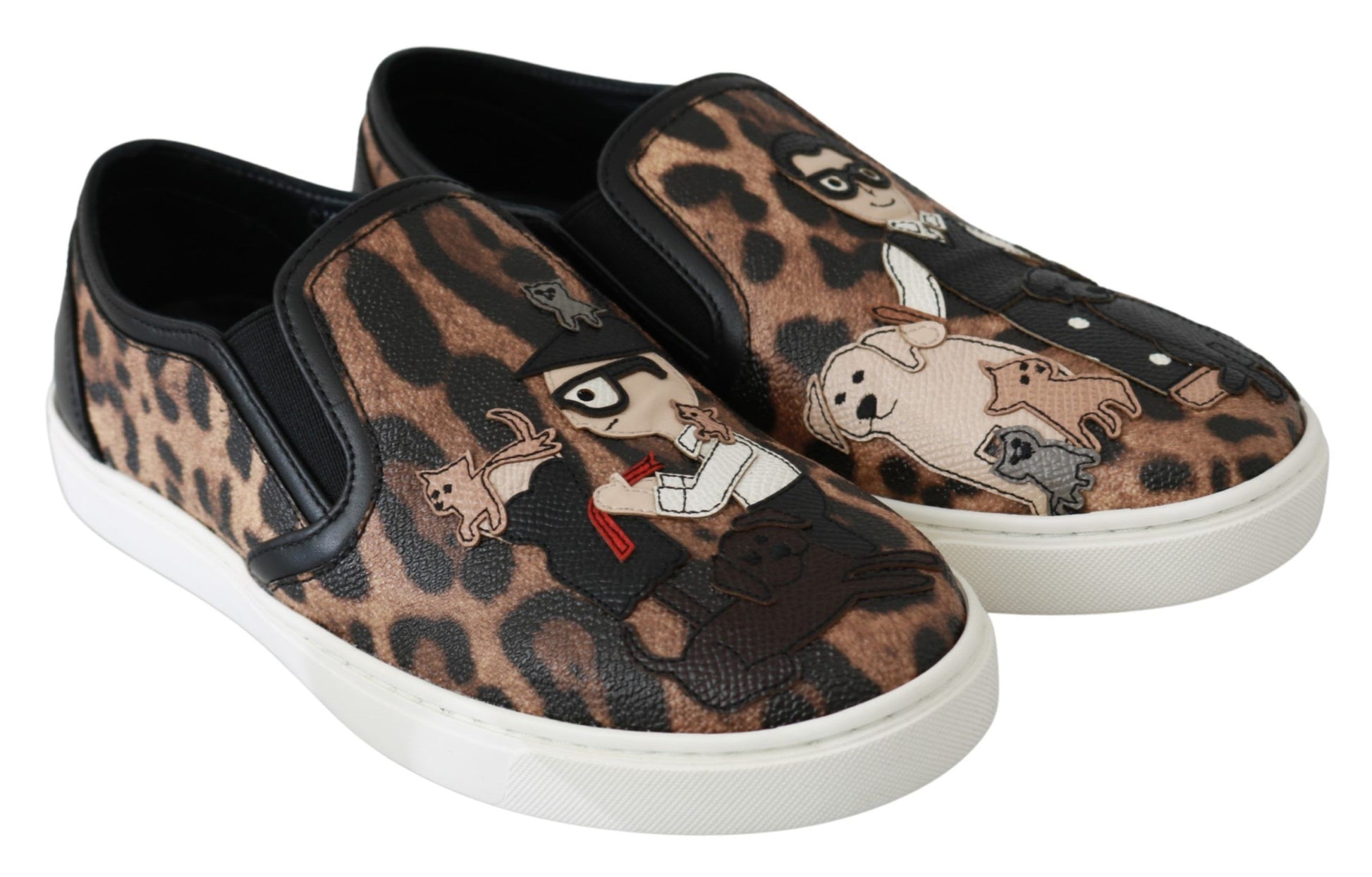 Leder Leopard #dgfamily Loafer Schuhe