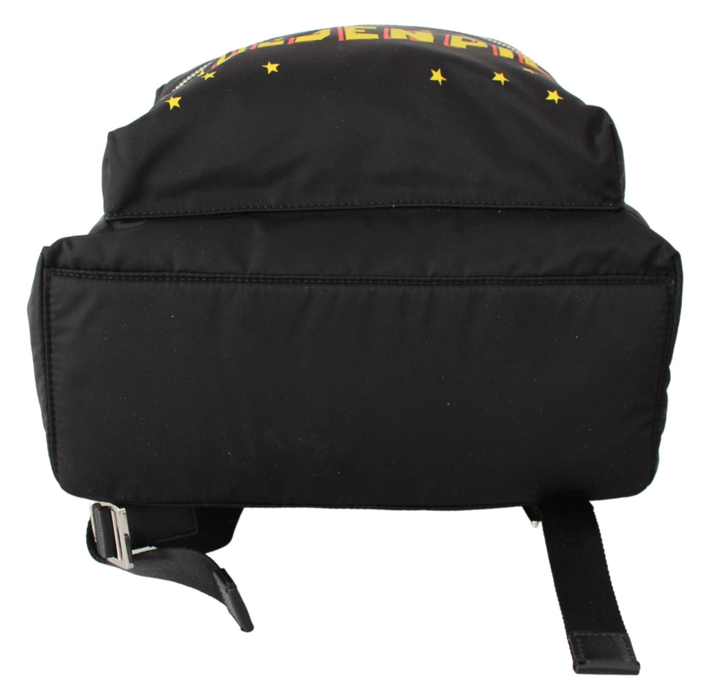 Schwarzer Schulrucksack „Goldenes Schwein des Jahres“