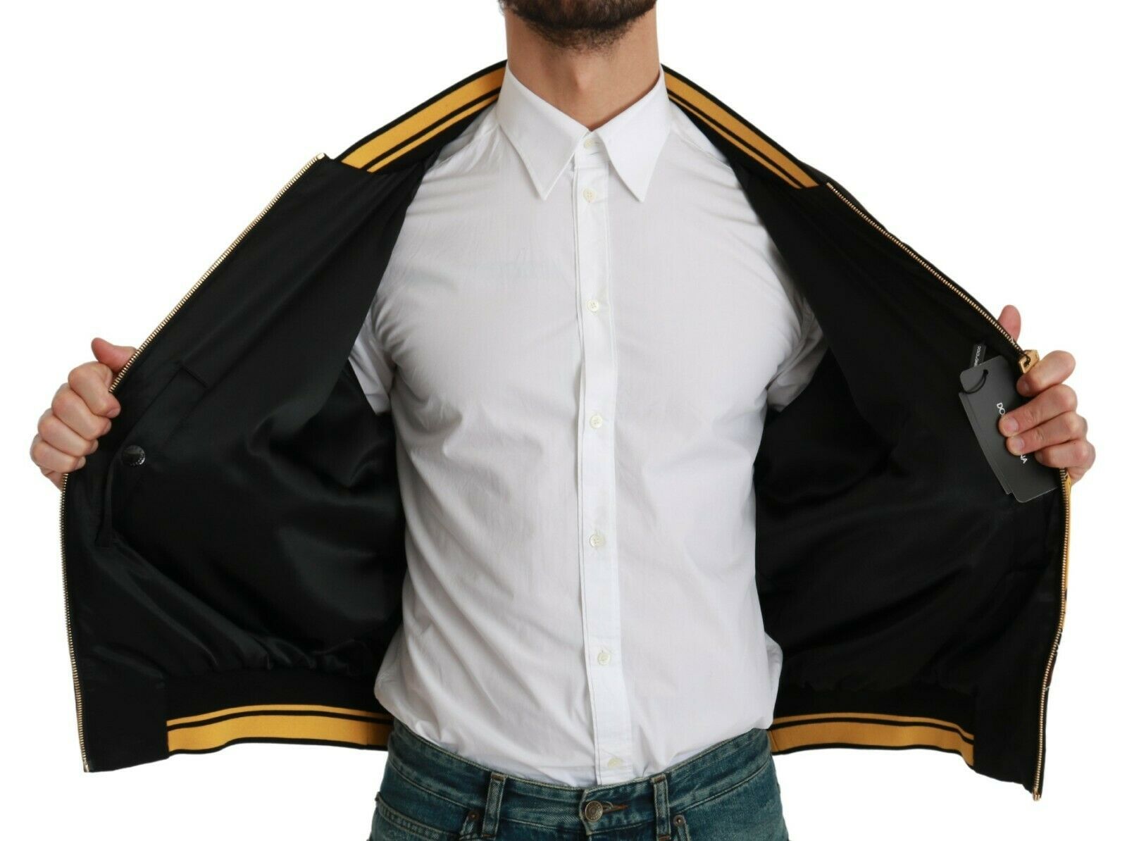 Schwarze Bomberjacke „YEAR OF THE PIG“
