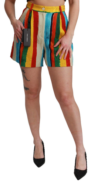 Mehrfarbige Riga Pittorica Mini-Shorts