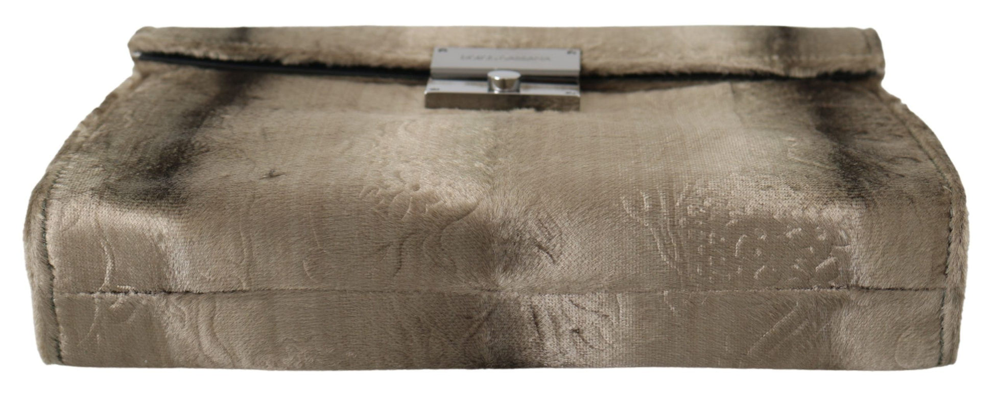 Beige Samt Blumen Leder Herren Dokumenten Aktentasche