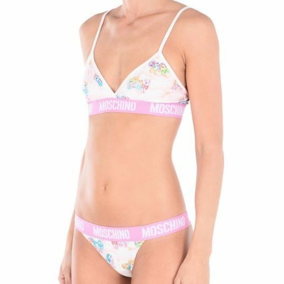 Weißer My Little Pony BH-Slip-Set, zweiteiliger Bikini