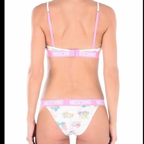 Weißer My Little Pony BH-Slip-Set, zweiteiliger Bikini