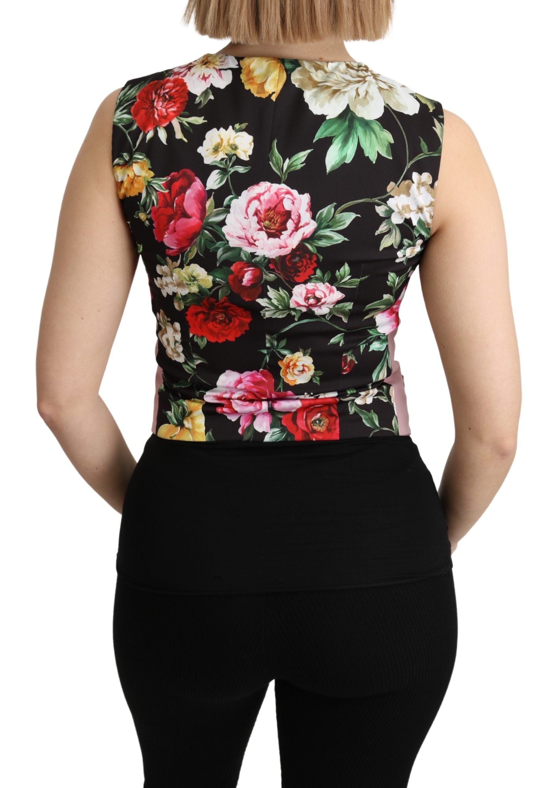 Rosa ärmellose Weste Weste Baumwolle Top