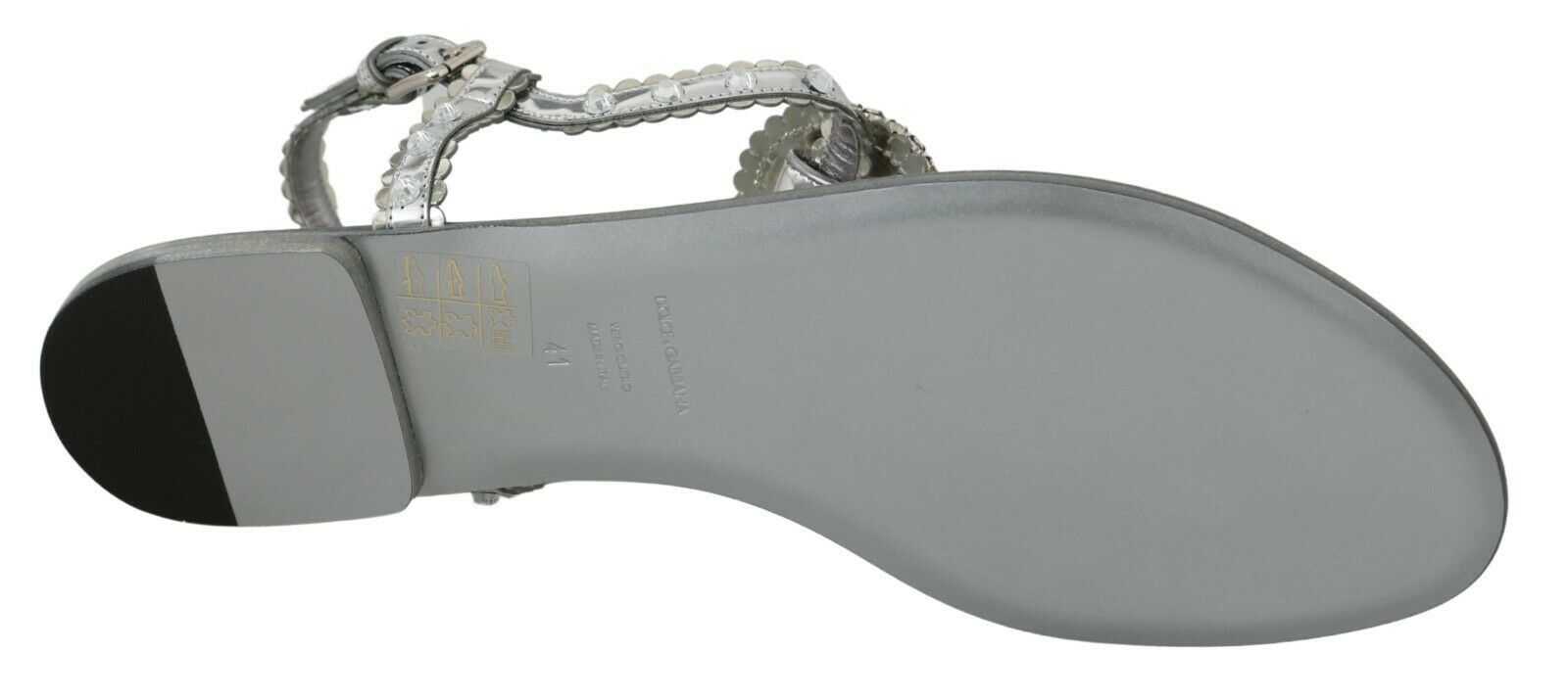 Silber Kristall Sandalen Flip Flops Schuhe