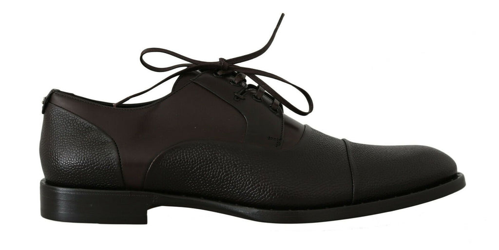 Braune Lederschnürschuhe für Herren