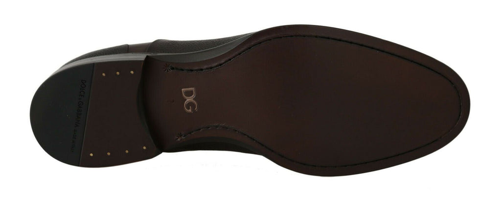 Braune Lederschnürschuhe für Herren