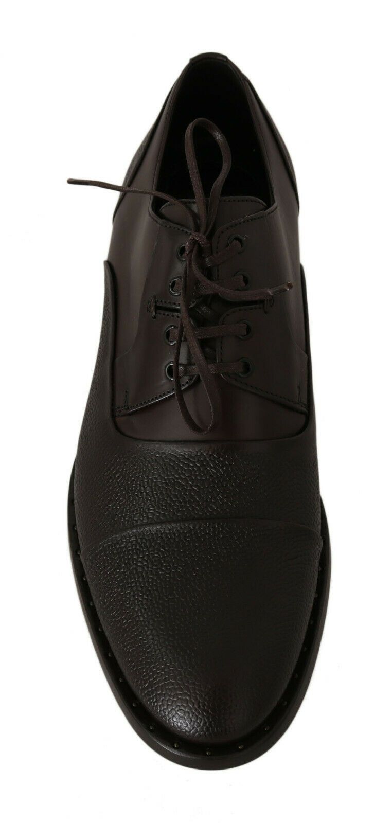 Braune Lederschnürschuhe für Herren