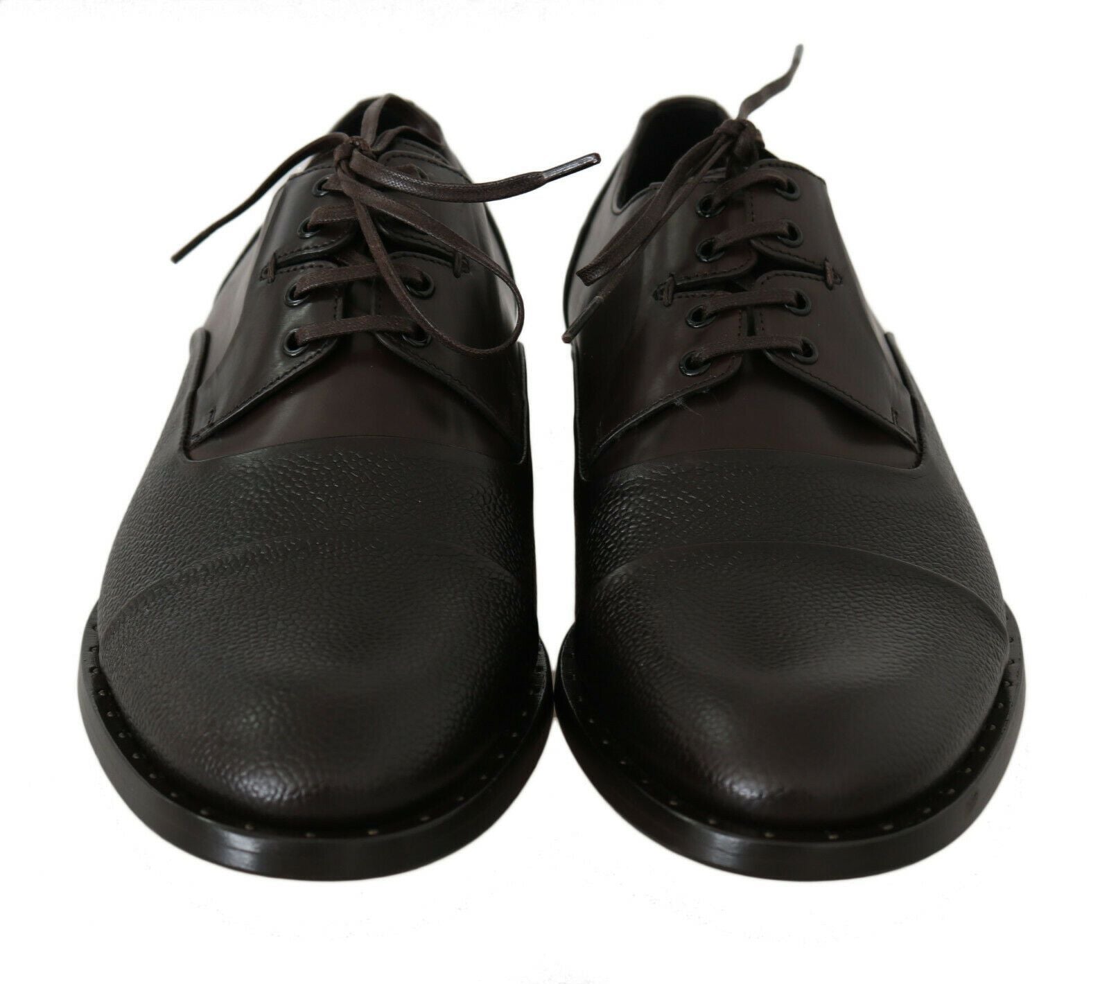 Braune Lederschnürschuhe für Herren