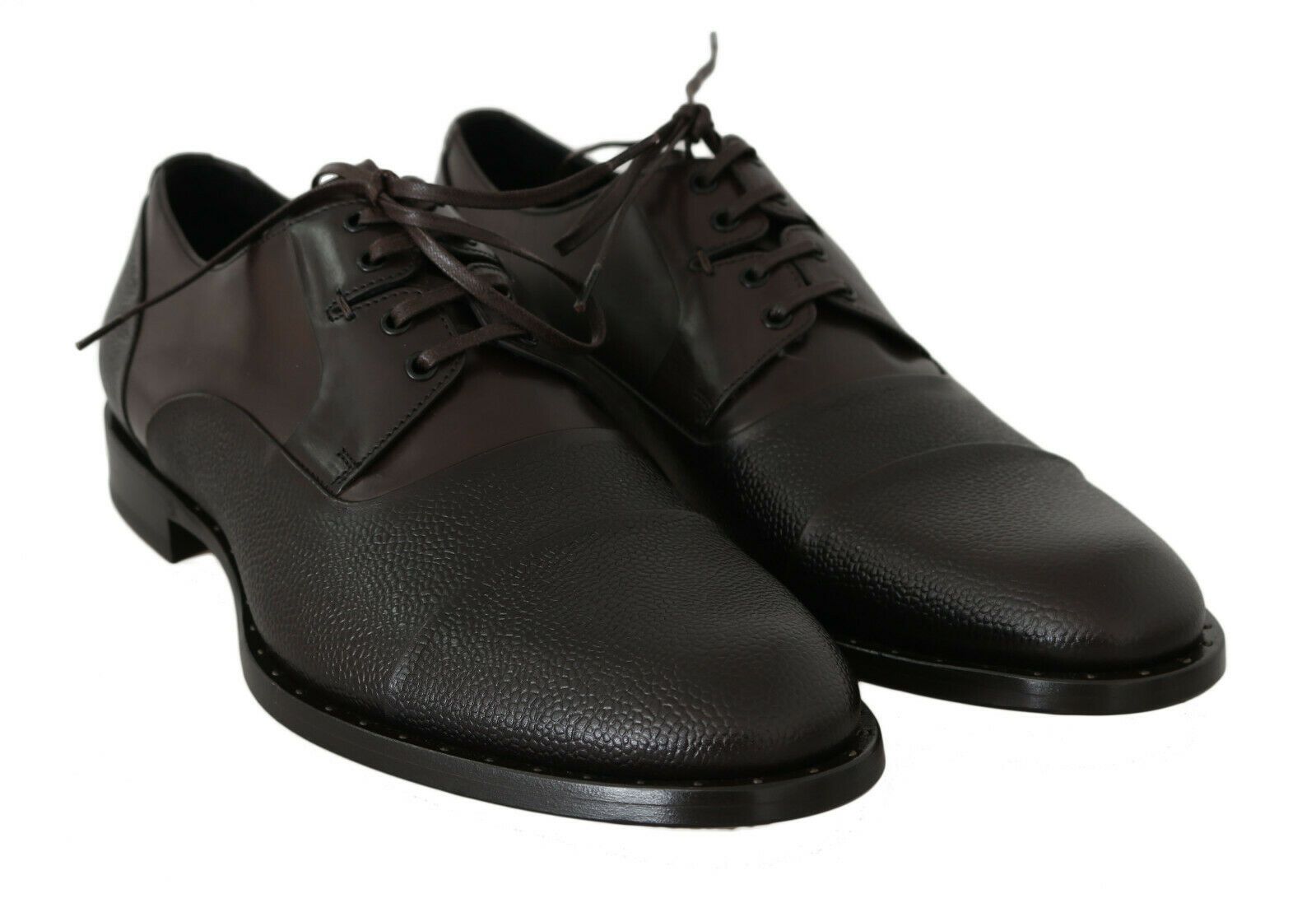Braune Lederschnürschuhe für Herren