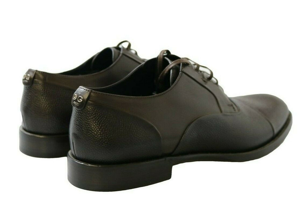 Braune Lederschnürschuhe für Herren