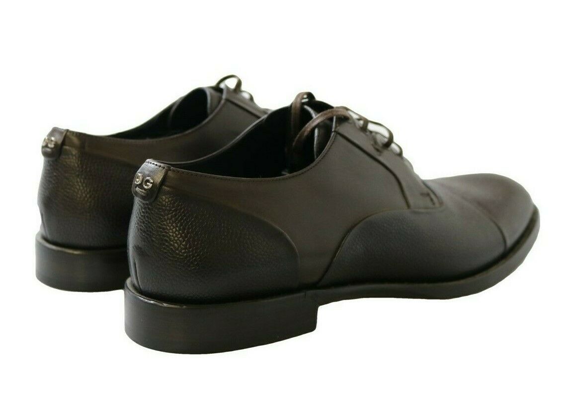 Braune Lederschnürschuhe für Herren