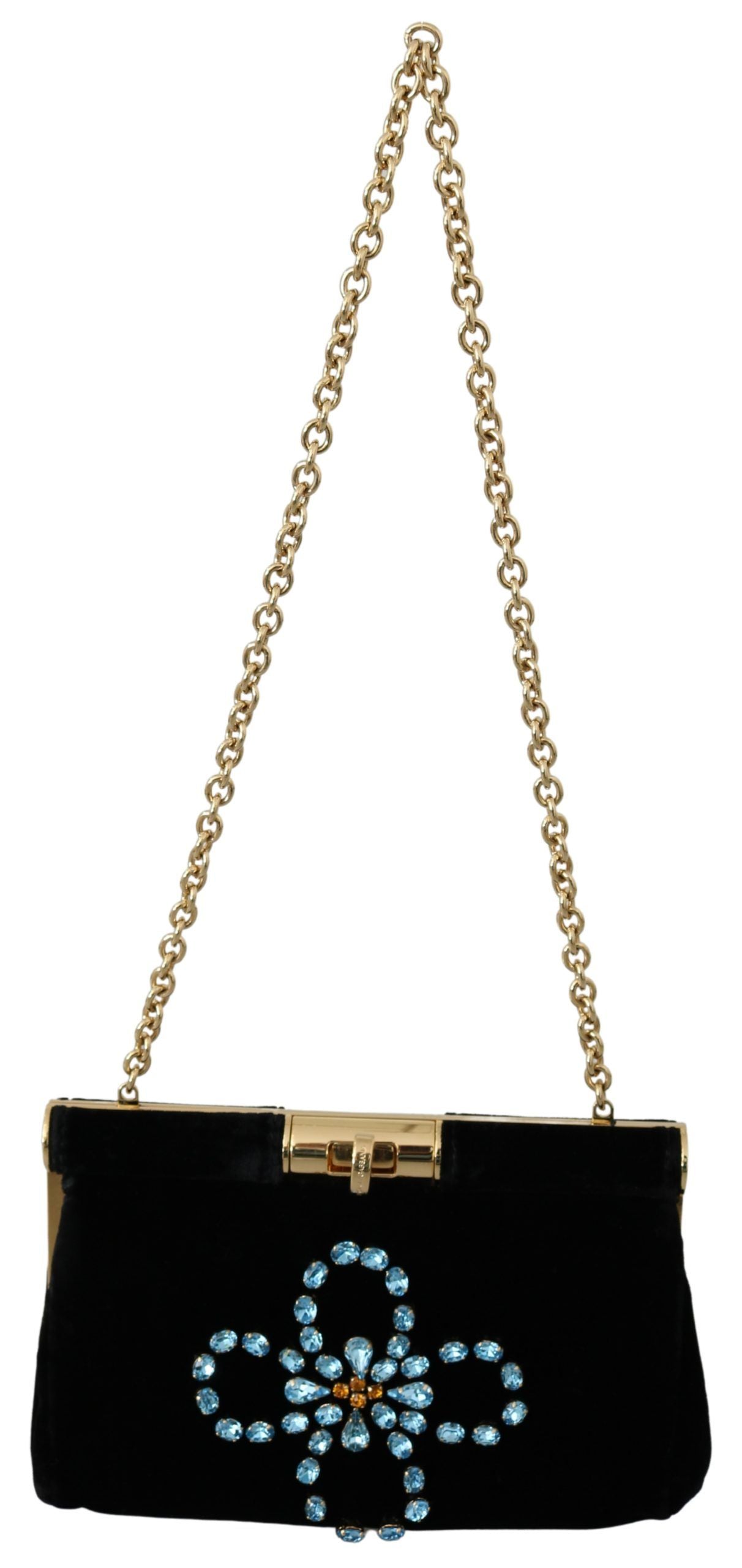 Schwarzer Samt Kristall Nieten Damen Crossbody Sling Borse Tasche