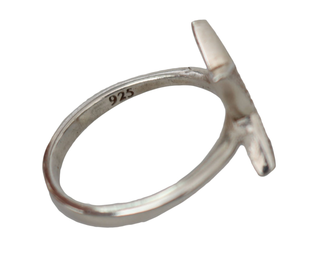 Damenring mit klarem Zirkonia-Stern 925 Silber
