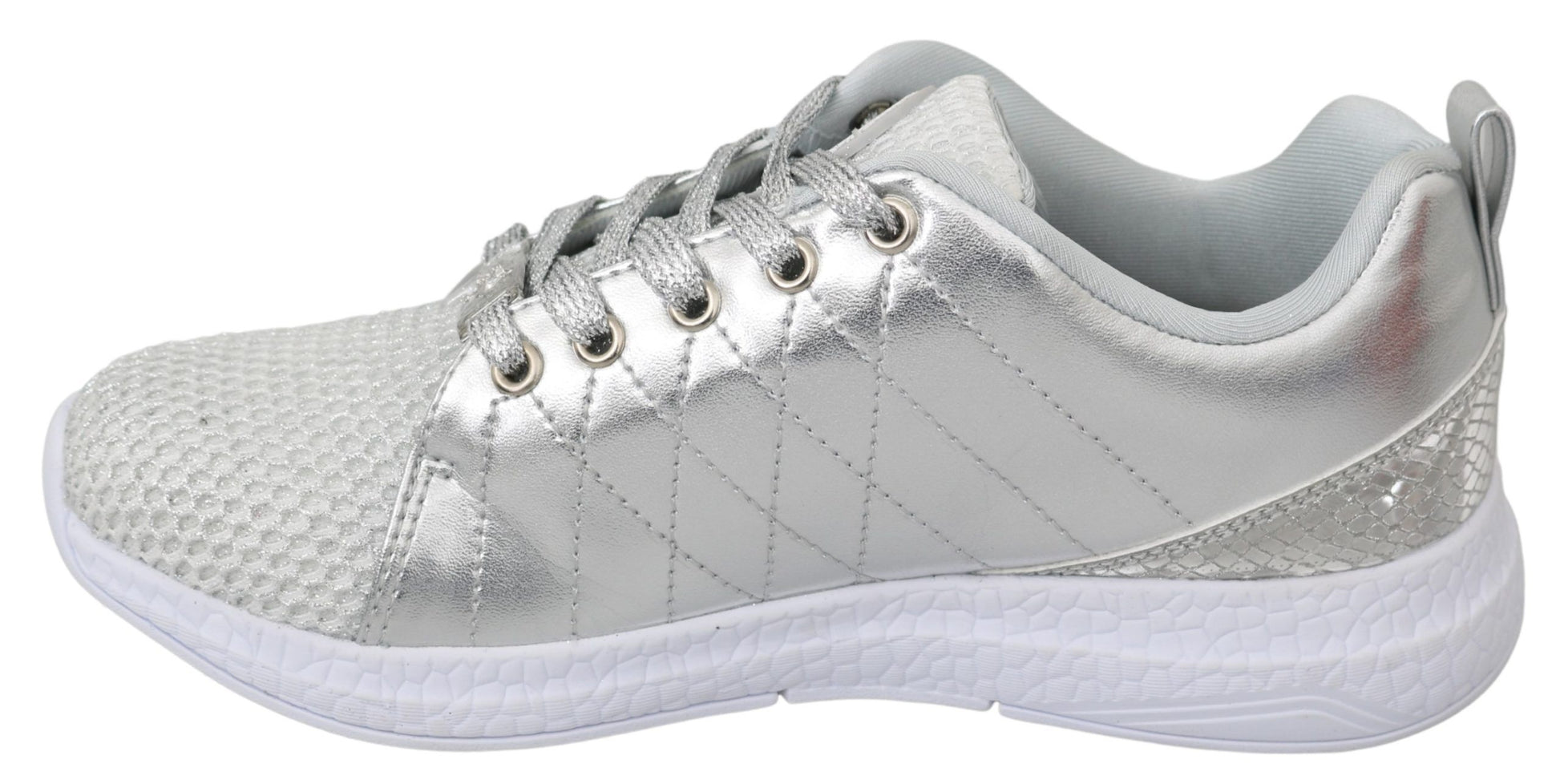 Gisella Silber Polyester Sneakers Schuhe