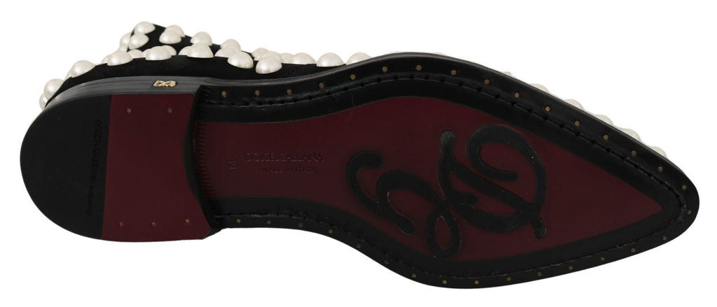 Schwarze Wildleder Perlen Nieten Stiefel Schuhe