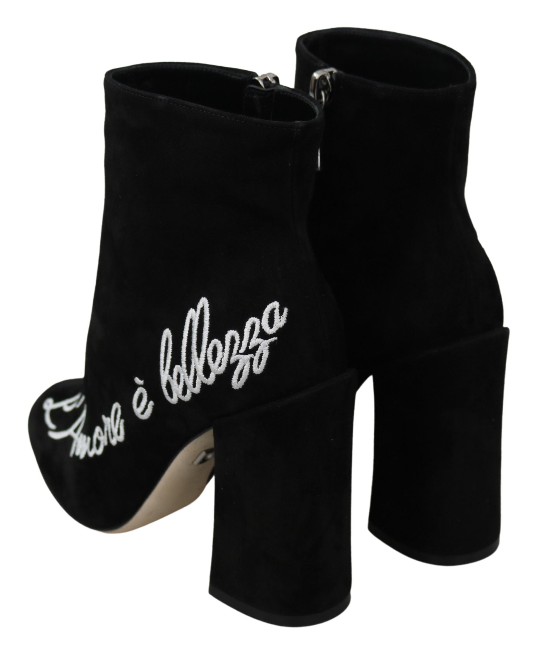 Schwarze Wildleder-L'Amore E'Bellezza-Stiefel